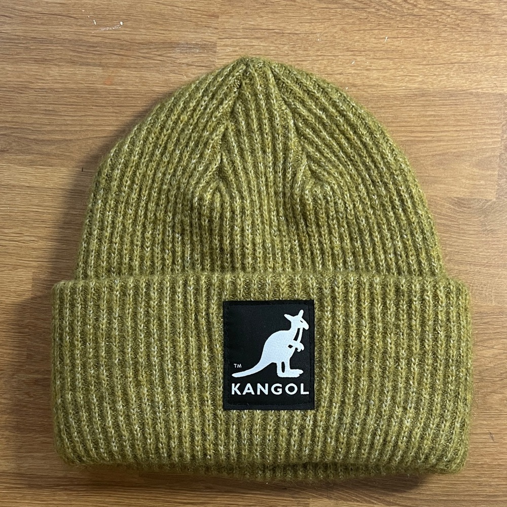 Kangol Olive Green Ribbed Beanie